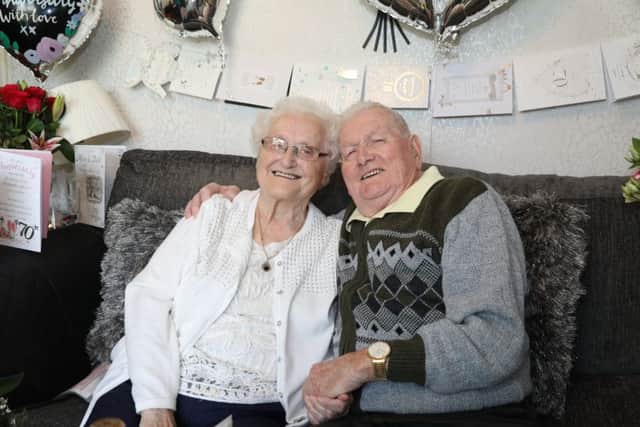 James and Jane McLeod from Corby are celebrating 70 years of marriage. NNL-181119-142444005