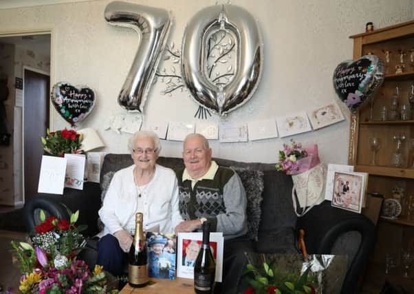 James and Jane McLeod from Corby are celebrating 70 years of marriage. NNL-181119-142431005