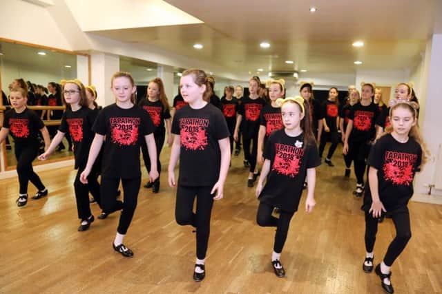 Record Attempt: Kettering: Anderson School of Dance tap dancers take part in the world record attempt for the most people taking part in a routine.
Sunday, November 18th 2018 NNL-181118-161026009