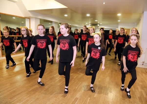 Record Attempt: Kettering: Anderson School of Dance tap dancers take part in the world record attempt for the most people taking part in a routine. 
Sunday, November 18th 2018 NNL-181118-161026009