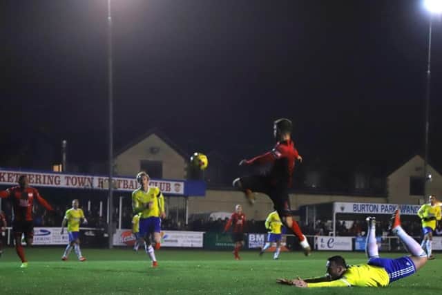 Kettering Town collected a fine 4-2 win over second-placed Stourbridge in midweek. Picture by Peter Short