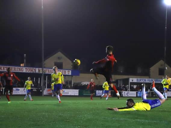 Kettering Town collected a fine 4-2 win over second-placed Stourbridge in midweek. Picture by Peter Short