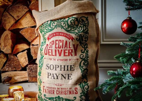 One of the Christmas sacks made by the Handmade Christmas Co NNL-181122-155619005
