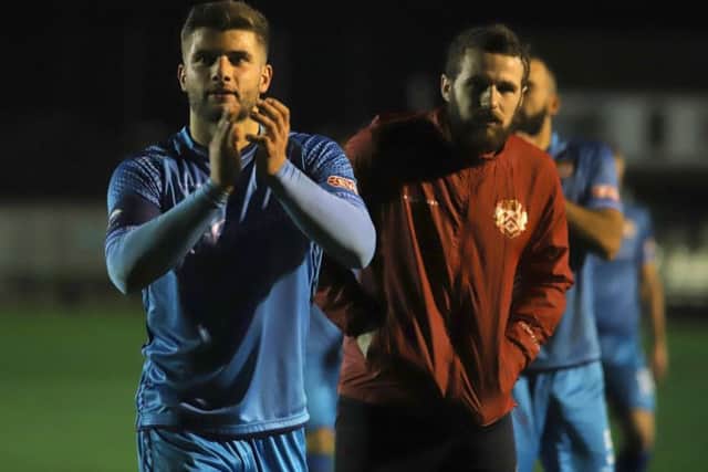Kettering Town skipper Michael Richens scored the only goal of the game in the 1-0 win at Rushall Olympic