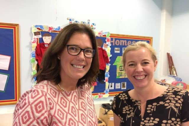 Greenfields headteacher Sandra Appleby and deputy head Claire Tyrell-Smith