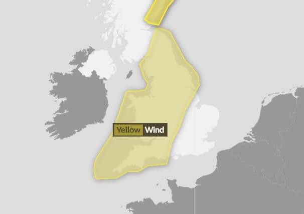 A severe weather warning is in place in Northants on Thursday