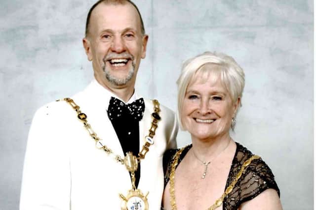 Kettering's mayor and mayoress James and Lorraine Burton. NNL-181129-132220005