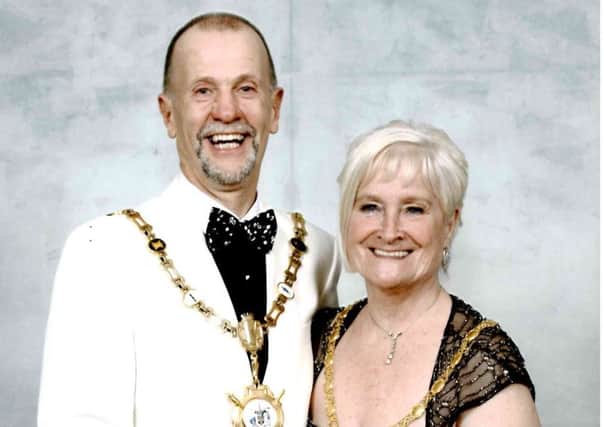 Kettering's mayor and mayoress James and Lorraine Burton. NNL-181129-132220005