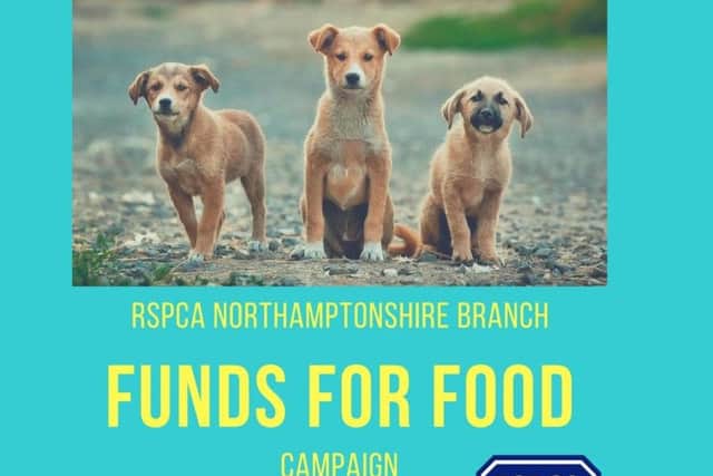RSPCA Northamptonshire is aiming for a 10,000 fundraising target to help feed their dogs, cats and critters all year round.