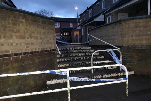 Police have today taped off Nest Farm Crescent.