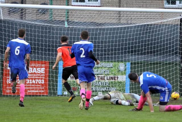 Nat Gosnal-Tyler scores Rushden & Higham's second goal