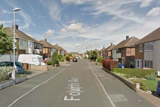 The scene of the burglary in Wellingborough. Copyright Google.
