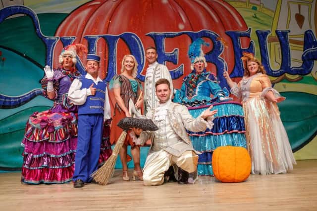 The cast of Cinderella at The Castle Theatre