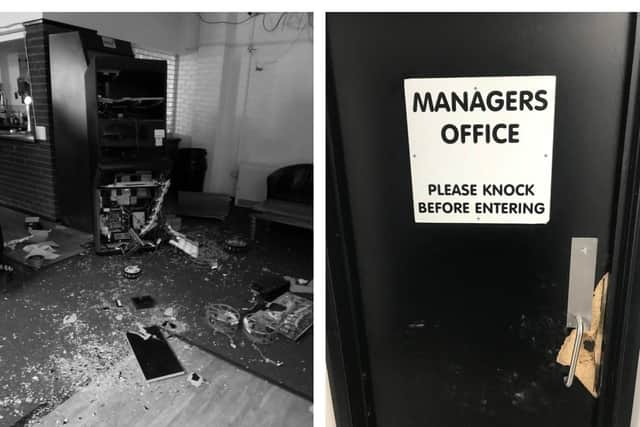 Thousands of pounds worth of damage was caused during two break-ins at Steel Park last month