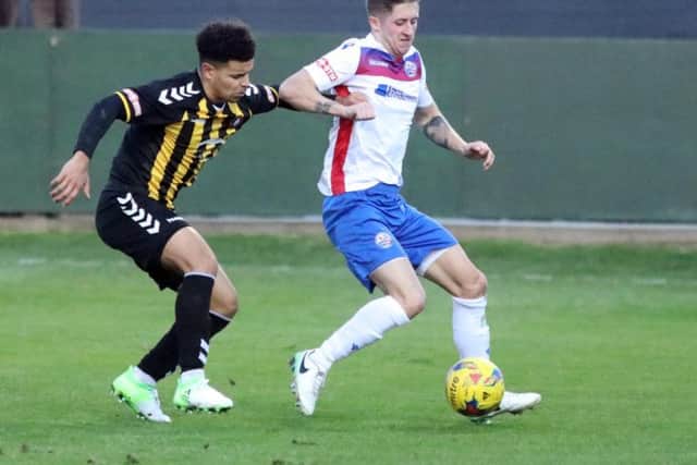 Ben Diamond scored AFC Rushden & Diamonds' second goal in their 2-2 draw at Redditch United