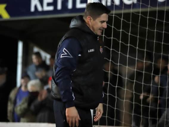 Kettering Town boss Marcus Law. Picture by Peter Short