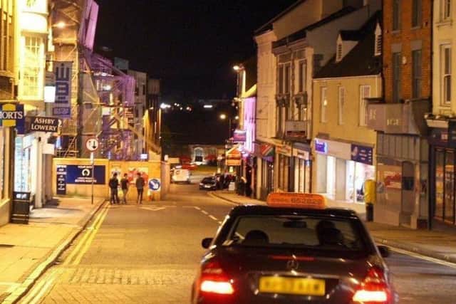 A man was assaulted in Bridge Street by six men.