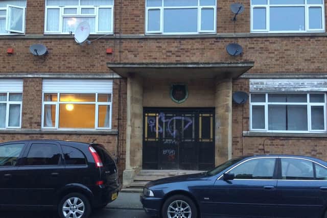 The front of the former factory in Wood Street, where the body of a murdered man was discovered on boxing day.