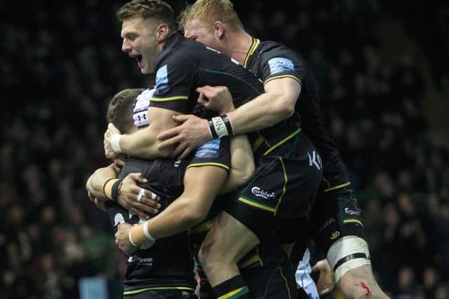 Saints beat Exeter at Franklin's Gardens (pictures: Sharon Lucey)
