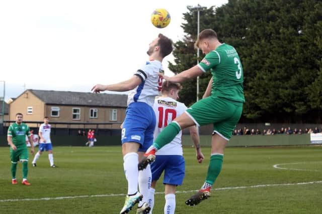 Action from AFC Rushden & Diamonds' 3-3 draw with Biggleswade Town
