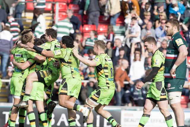 Saints claimed a long-awaited win at Welford Road in January
