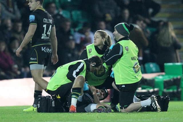 Piers Francis dislocated his shoulder against Exeter (picture: Sharon Lucey)
