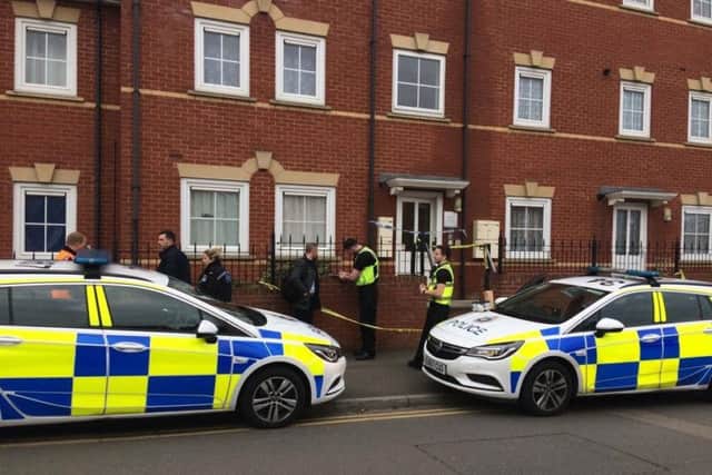 Officers are at the scene in Crispin Court. NNL-190301-110316005