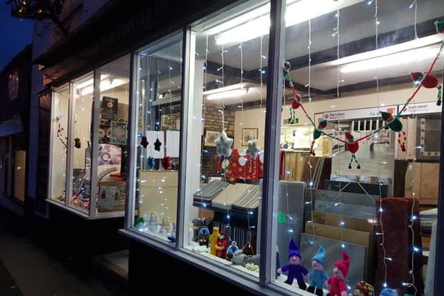 Mark Bird Flooring which won the mayor's choice award for best dressed window