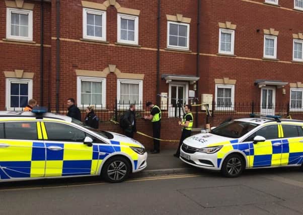 Officers are at the scene in Crispin Court. NNL-190301-110316005 NNL-190301-110316005