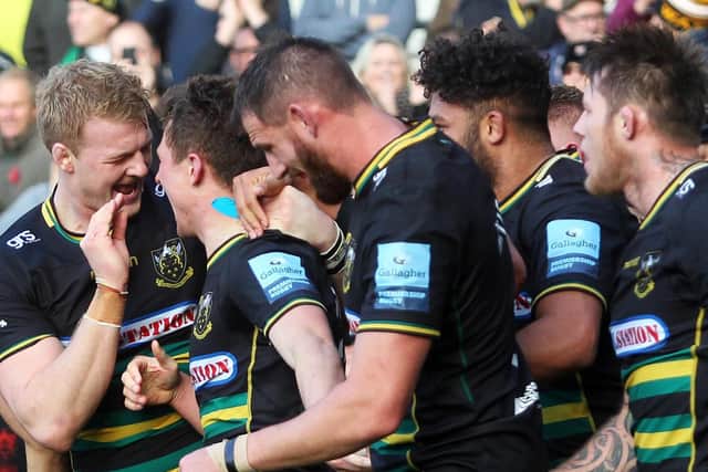 Saints secured a huge win in their league meeting with Wasps at Franklin's Gardens in November (picture: Sharon Lucey)