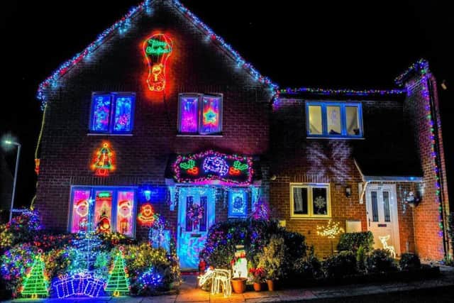 Christmas lights in Hollow Wood Road. Pictures by John Woods. NNL-190701-145537005