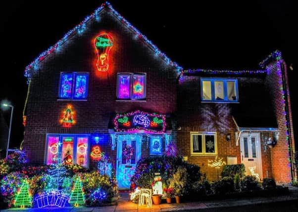 Christmas lights in Hollow Wood Road. Pictures by John Woods. NNL-190701-145537005