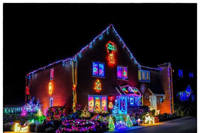 Christmas lights in Hollow Wood Road. Pictures by John Woods. NNL-190701-145526005