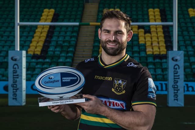 Cobus Reinach is the Premiership player of the month for December (pictures: Pinnacle Photography for Gallagher)