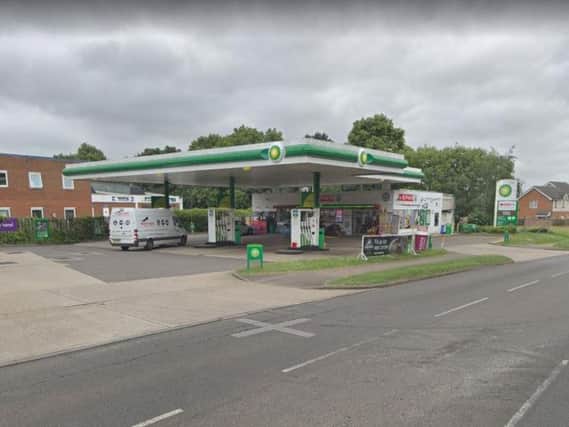The incident happened just after noon today in Mill Lane, Northamptonshire Police confirmed. Credit: Google Maps.