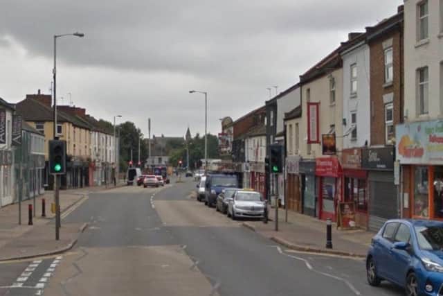 The incident happened in Wellingborough Road yesterday, police today said.