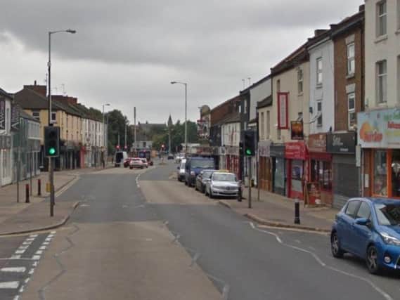 The incident happened in Wellingborough Road yesterday, police today said.