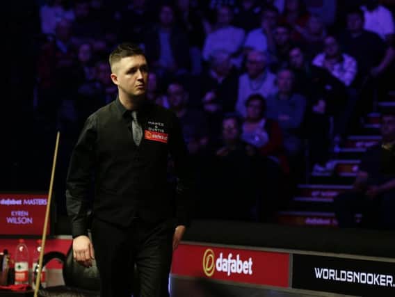 Kyren Wilson was beaten 6-2 by Judd Trump in the first round of the Dafabet Masters. Picture courtesy of World Snooker