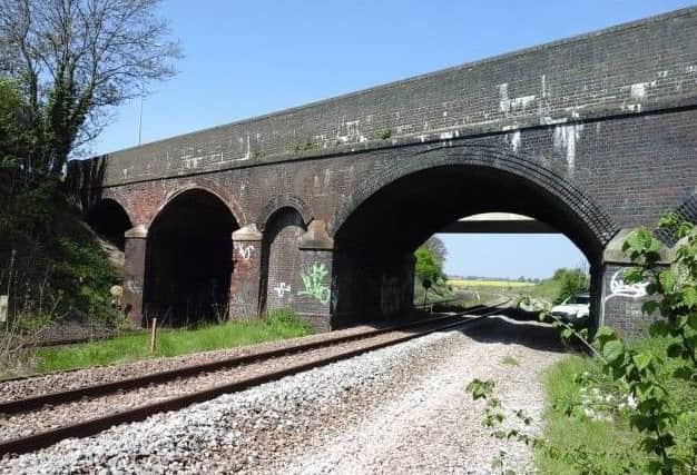 The Higham Road bridge.