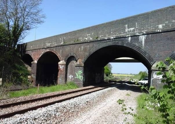 The Higham Road bridge.
