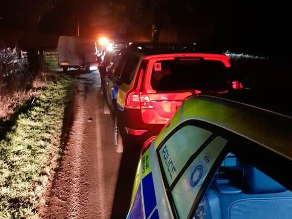Police stopped the vehicle near Towcester