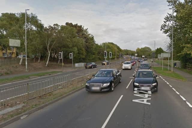 This is the busy dual carriageway that someone drove down the wrong way yesterday lunchtime NNL-190118-102403005