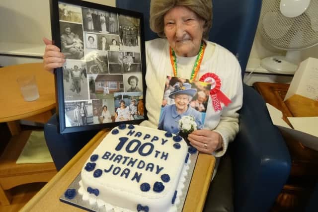 Joan celebrates her 100th birthday.