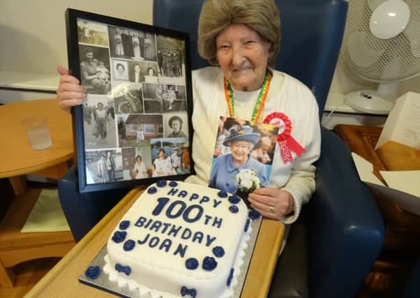 Joan celebrates her 100th birthday.