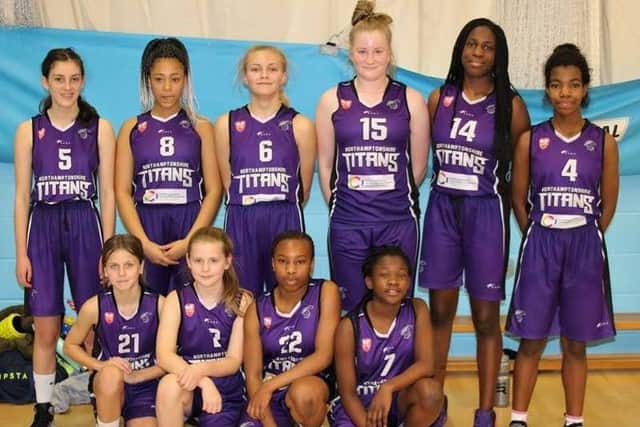 The Titans Under-14 girls who enjoyed a comfortable 81-36 win over their local rivals Northants Lightning II