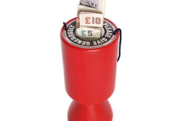 Charity collection box