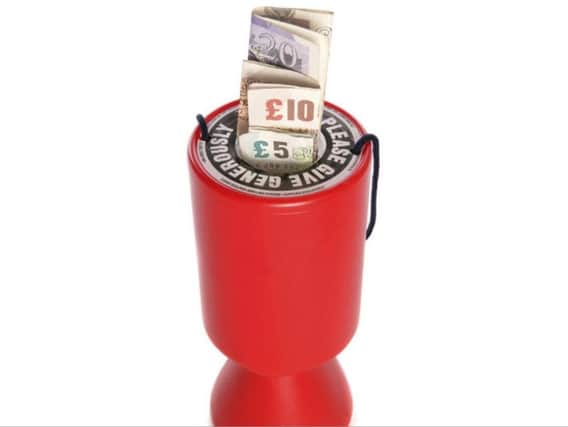Charity collection box