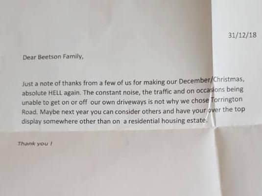 The anonymous letter