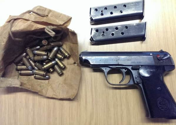 File picture of a working German handgun handed into Northamptonshire Police during their gun amnesty in 2014