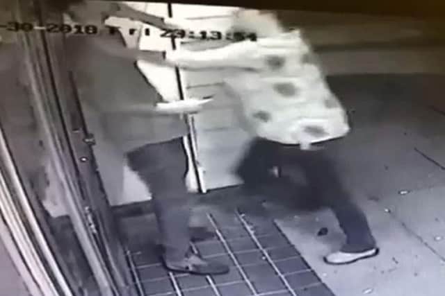 A still from the CCTV footage.
